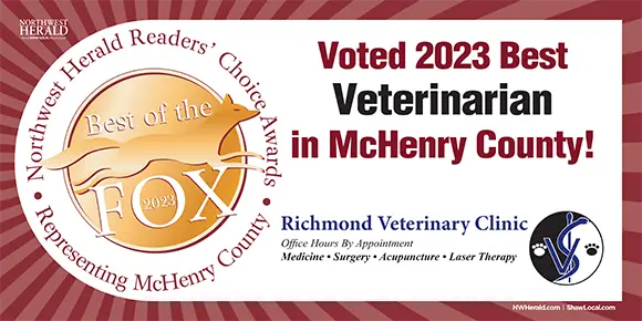 Voted 2023 Best Veterinarian in McHenry County!